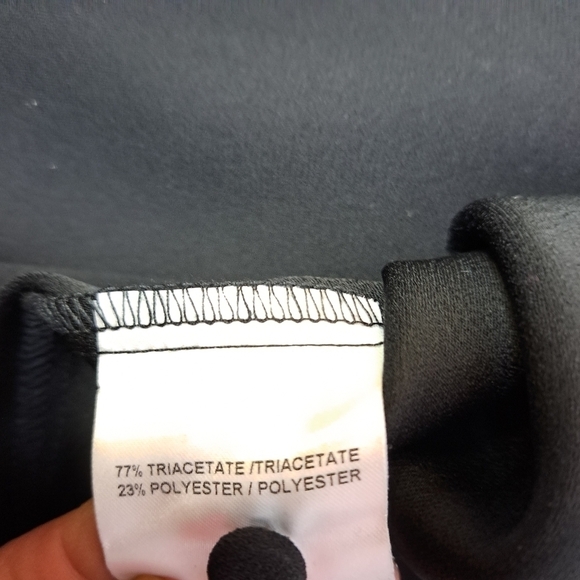 Judith and Charles Black Blouse with snake print  cuffs - Picture 8 of 10